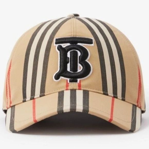 Burberry Accessories - SOLD Burberry London Women's Beige Nova Check & TB Logo Baseball Cap Size M